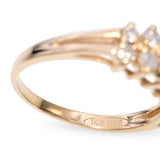 Vintage 14k Yellow Gold 0.94tcw Diamond Wedding Band Ring
