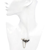 Antique Georgian Silver-Topped Gold Rose Cut and Sapphire Butterfly Brooch