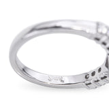 Shane Co 14k White Gold Mixed Cut Diamond Ring