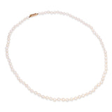 Vintage Gump's 14k Yellow Gold Pearl Necklace