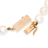 Vintage Gump's 14k Yellow Gold Pearl Necklace
