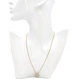 14k Yellow Gold 0.50tcw Diamond Pillow Pendant Necklace