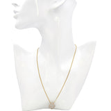 14k Yellow Gold 0.50tcw Diamond Pillow Pendant Necklace