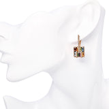 Bellari 14k Rose Gold Multi-Gemstone and Diamond Earrings