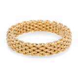 Tiffany & Co. 18k Yellow Gold Somerset Mesh Band Ring