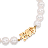 Mikimoto 18k Yellow Gold 8mm Akoya Pearl Necklace