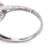 Art Deco Platinum Diamond and Sapphire Ring