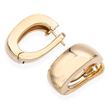 Vintage Mauboussin Paris 18k Yellow Gold Hoop Earrings