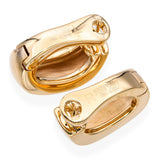 Vintage Mauboussin Paris 18k Yellow Gold Hoop Earrings