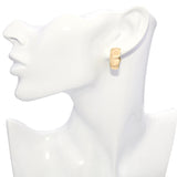 Vintage Mauboussin Paris 18k Yellow Gold Hoop Earrings