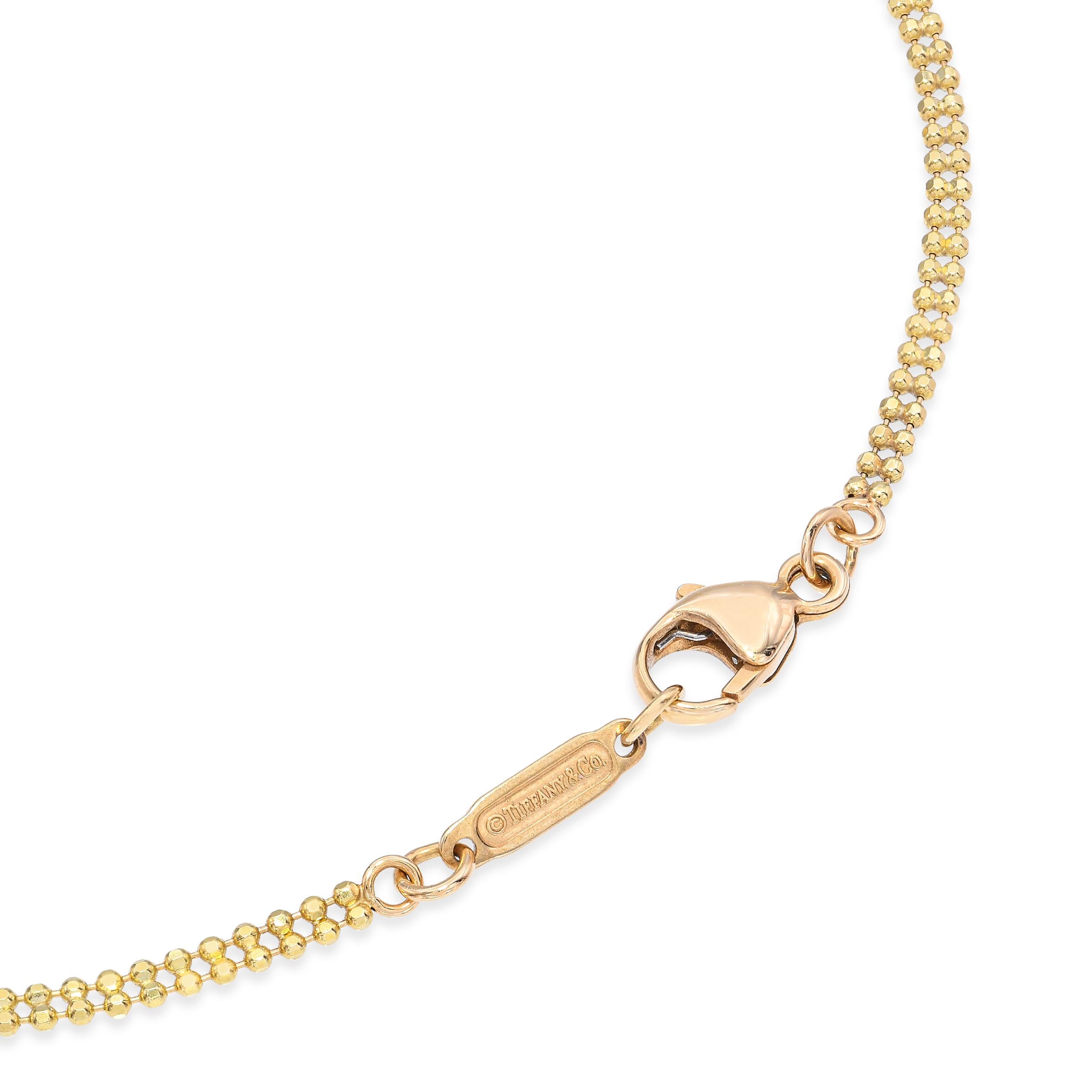 Vintage Tiffany & Co. 18k Yellow Gold Cascading Bead Necklace