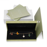 Van Cleef and Arpels 18k Yellow Gold  Lucky Alhambra Charm Bracelet
