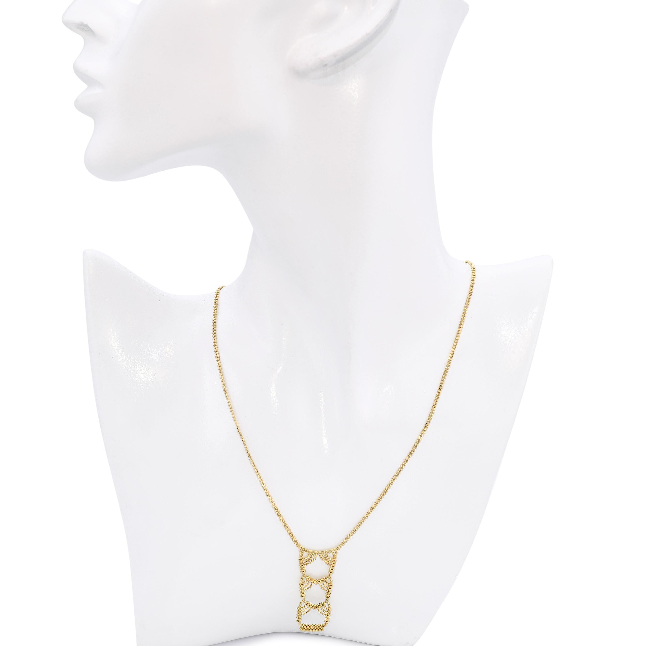 Vintage Tiffany & Co. 18k Yellow Gold Cascading Bead Necklace