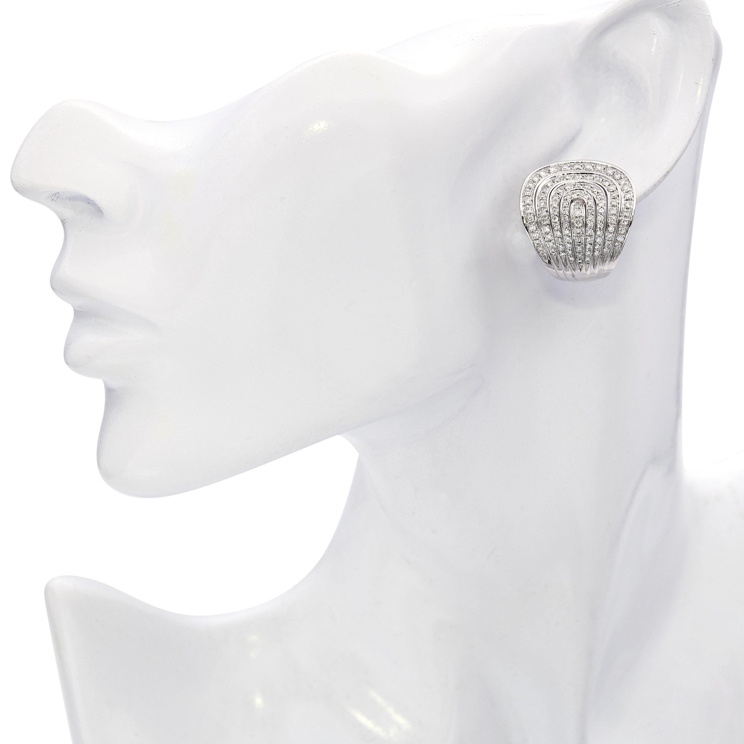 Roberto Coin 18k White Gold 2.02tcw Diamond Earrings