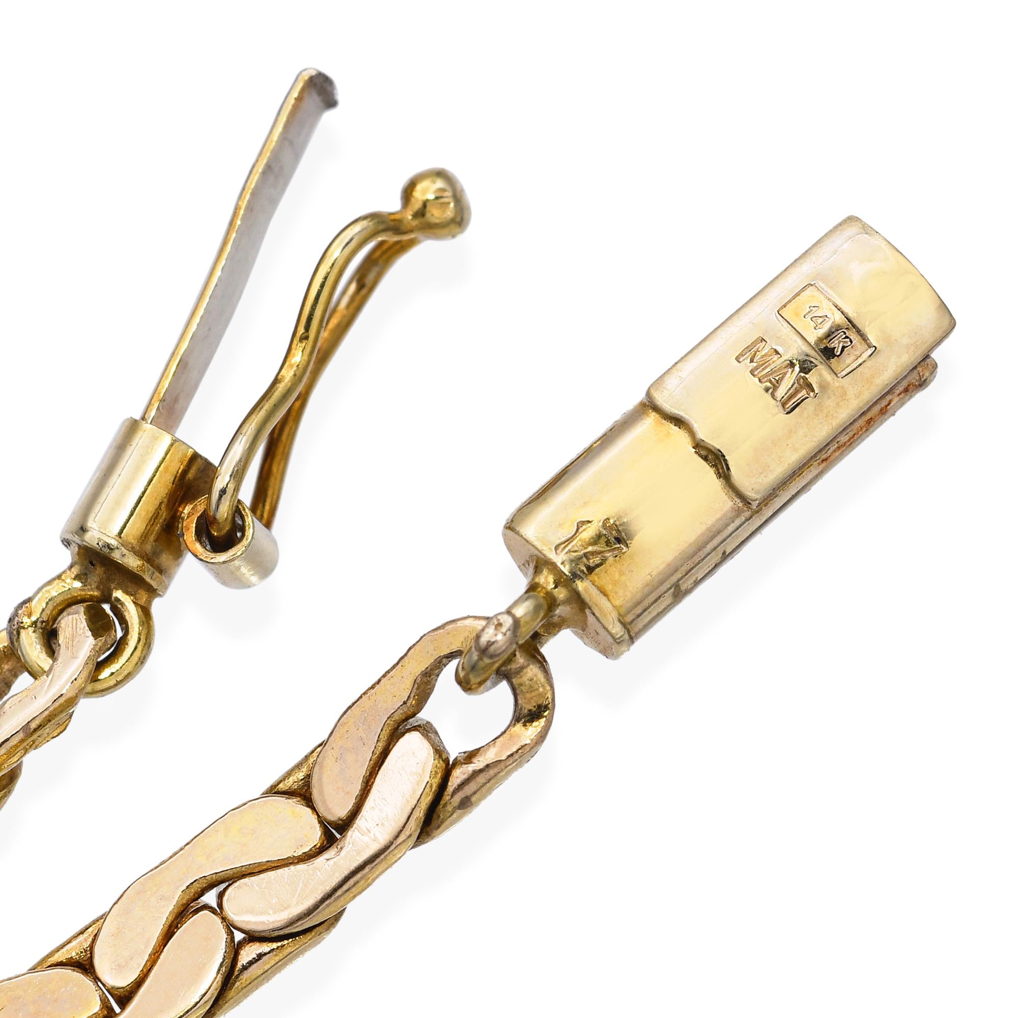 14k Gold 1.32tcw Diamond Pave V-Style Necklace