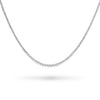 Platinum 10.97tcw Graduated E-F VVS Diamond Tennis Necklace