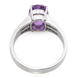 14k White Gold GIA 2.99ct Pink Sapphire and Diamond Ring