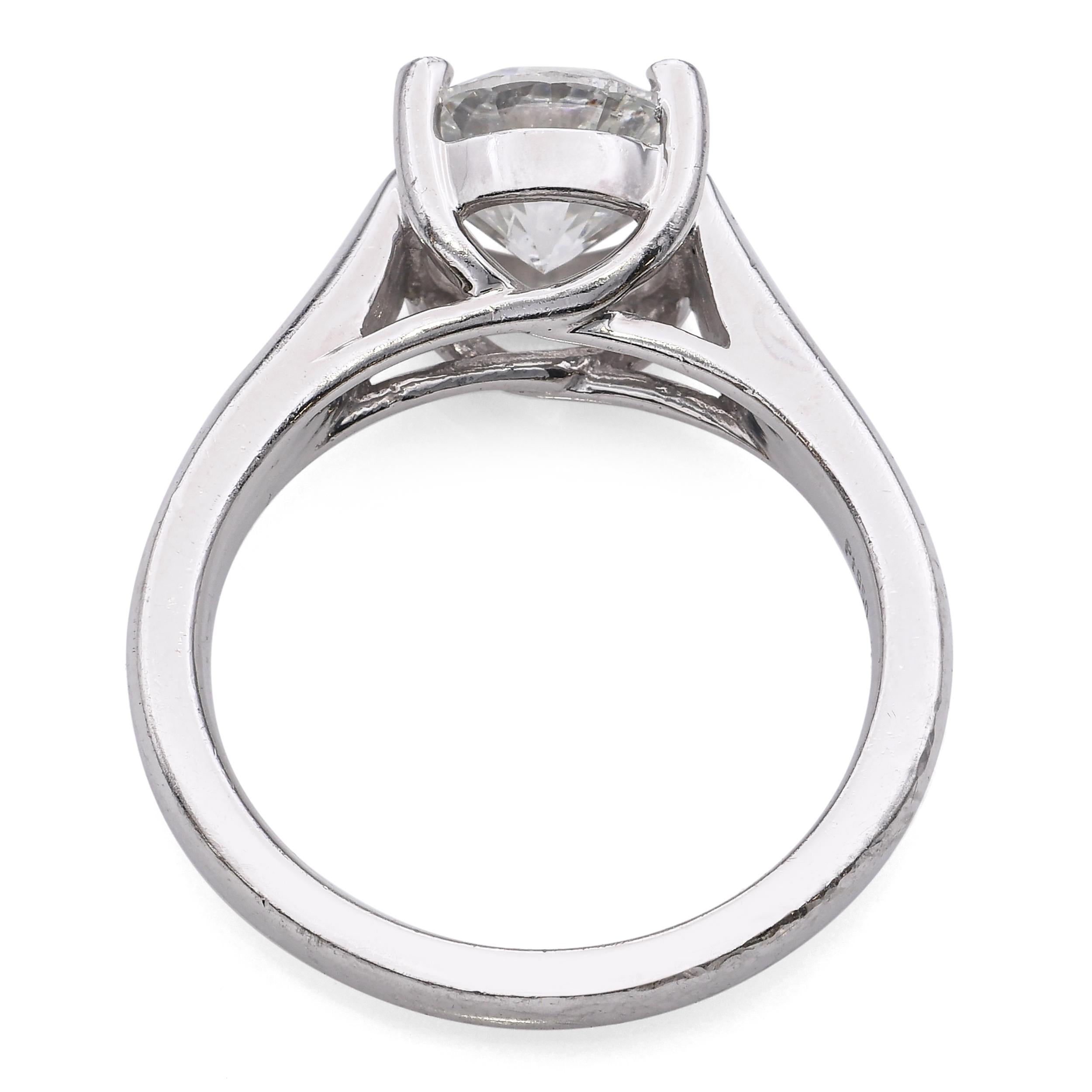 Vintage Platinum 2.03ct Diamond Solitaire Ring