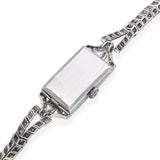 Glycine Watch Co Art Deco Platinum 4.03tcw Diamond Women's Watch