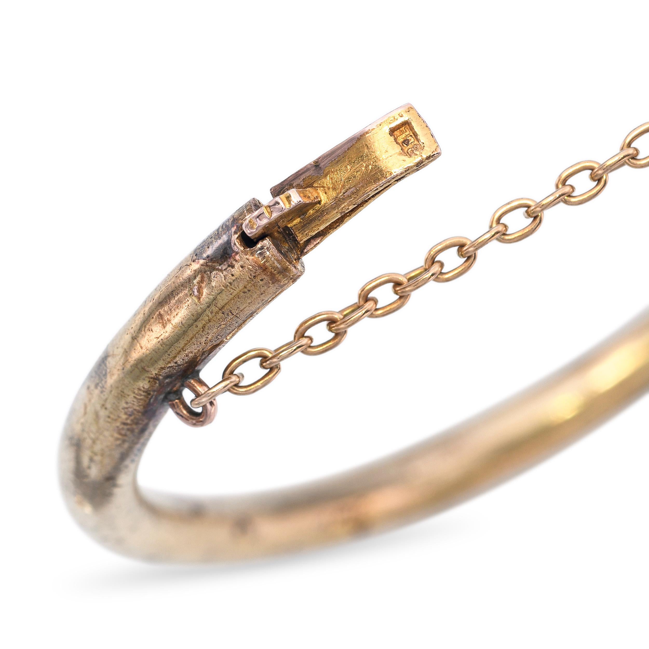 Etruscan Revival High Karat Yellow Gold Ruby & Sapphire and Pearl Bracelet