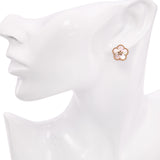 Van Cleef & Arpels 18k Yellow Gold Lucky Spring Plum Blossom Earrings