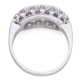 Vintage Platinum Diamond 0.75tcw Diamond Cluster Ring
