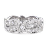 Vintage Platinum 0.84tcw H VS Diamond Band Ring