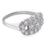 Vintage Platinum Diamond 0.75tcw Diamond Cluster Ring