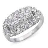 Vintage Platinum Diamond 0.75tcw Diamond Cluster Ring