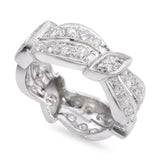 Vintage Platinum 0.84tcw H VS Diamond Band Ring