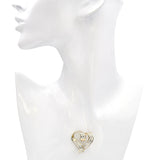 Vintage 14k Yellow Gold Channel Set Baguette Diamond Heart Pendant