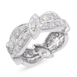 Vintage Platinum 0.84tcw H VS Diamond Band Ring