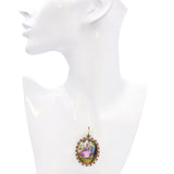 Antique Victorian 14k Gold Diamond and Ruby Miniature Locket Pendant