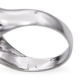 Vintage 14k White Gold Ruby and Diamond Ring