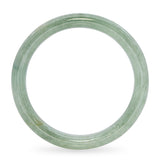 GIA Vintage 24.88ct Translucent Grade A Green Jadeite Jade Bangle Bracelet