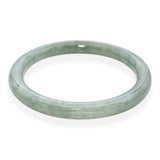 GIA Vintage 24.88ct Translucent Grade A Green Jadeite Jade Bangle Bracelet