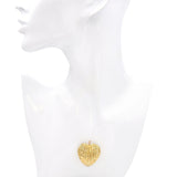 Vintage 1960s Tiffany & Co. 18k Yellow Gold Puffy Heart Pendant Brooch
