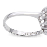 17K White Gold .56ct Ruby and Diamond Ring