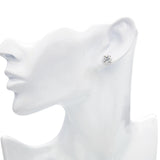 14k White Gold H-I 3.01tcw GIA Diamond Stud Earrings