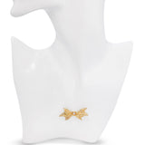 Vintage 18k Yellow Gold .83ctw Diamond Bow Brooch Slider Pendant
