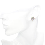 Vintage 20k Yellow Gold Diamond 1.45ctw Diamond Earring