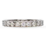 Vintage Precious Metal Alloy 2.4tcw Diamond Eternity Wedding Band