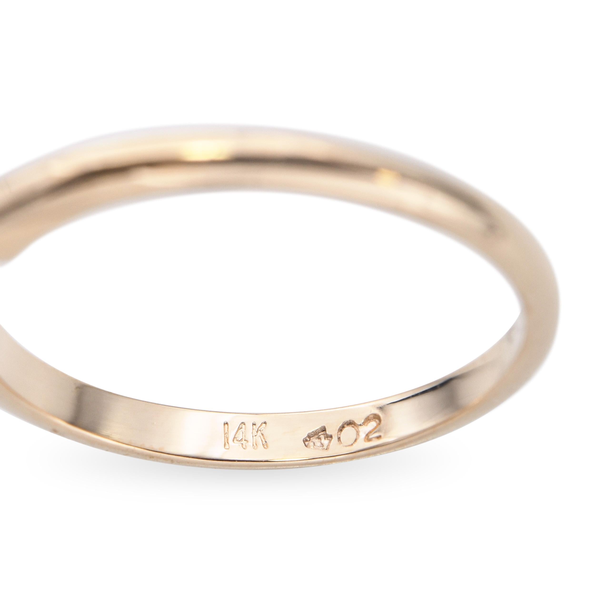 Vintage 14k Yellow Gold GIA H I1 0.65ct Pear Diamond Ring