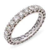 Vintage Precious Metal Alloy 2.4tcw Diamond Eternity Wedding Band