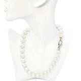 18k White Gold Graduated South Sea Pearl Necklace