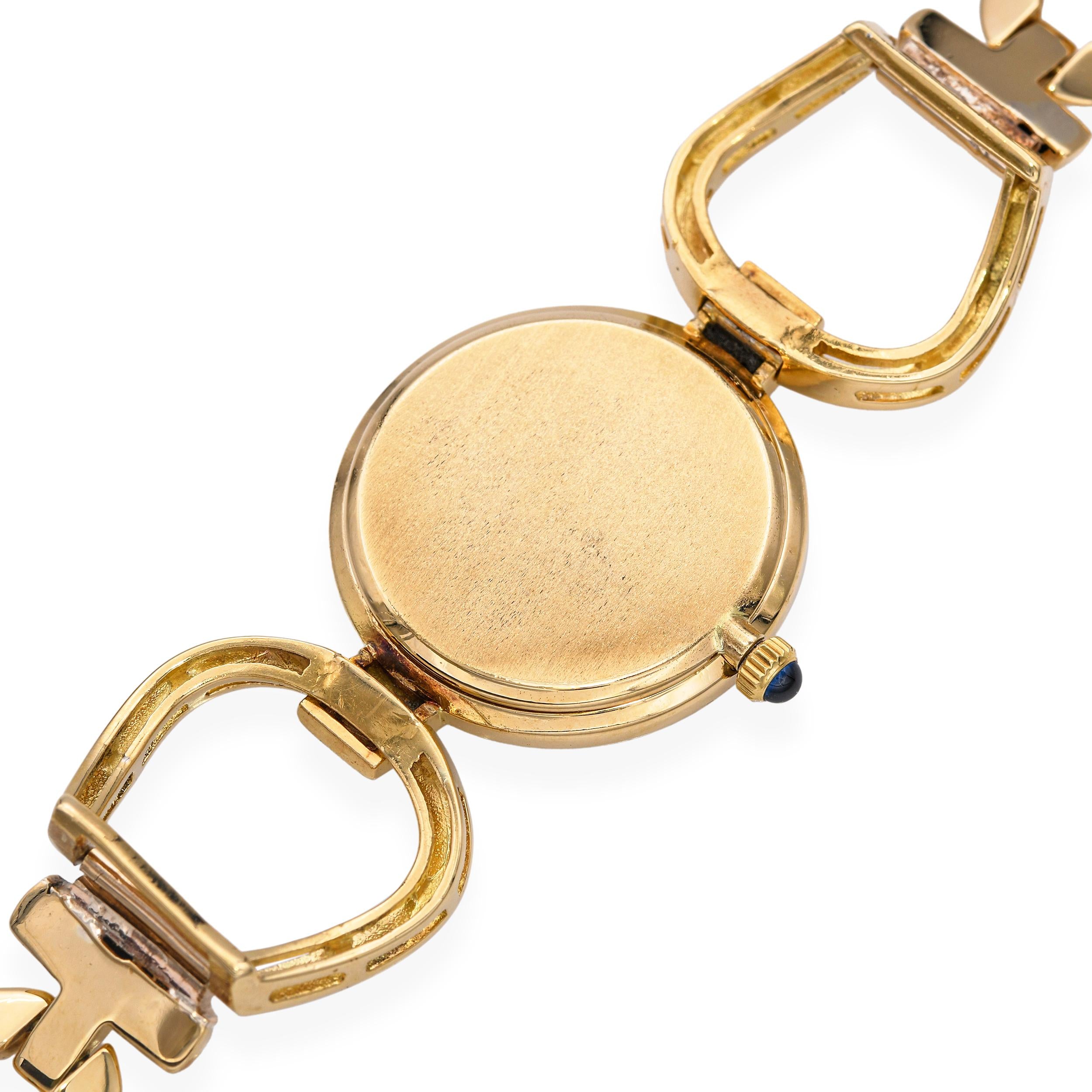 Vintage 18k Yellow Gold Chopard Lapis Lazuli Dial Watch Ref. 74924