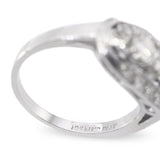 Vintage Platinum 1.0ctw Diamond Cluster Ring