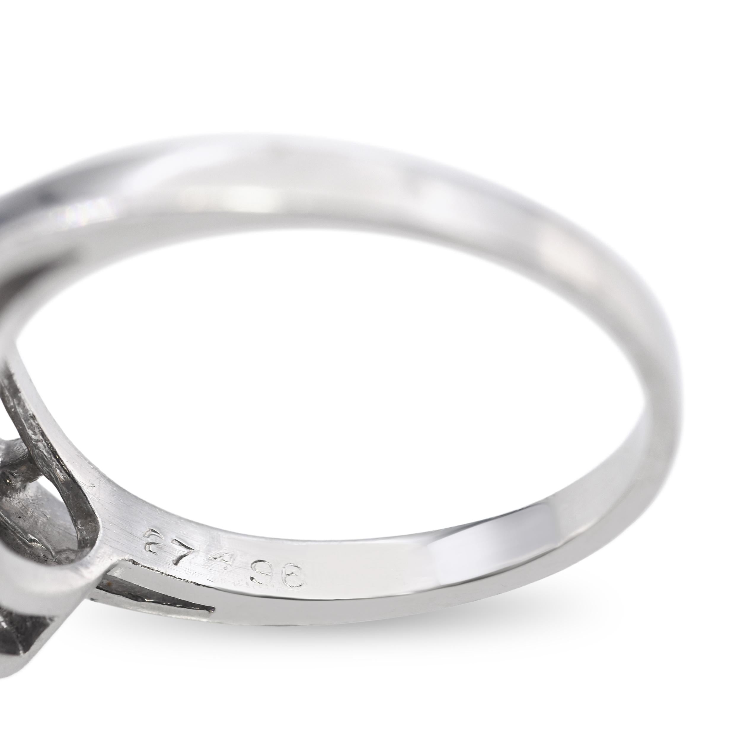 Vintage Platinum 1.0ctw Diamond Cluster Ring