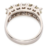 Vintage 17k White Gold 1.45tcw Diamond Wedding Band Ring