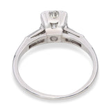 Vintage Platinum 1.21tcw H Si1 Diamond Engagement Ring